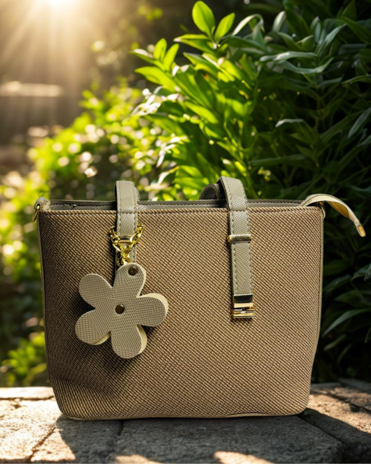 Bloom Handbag - Beige